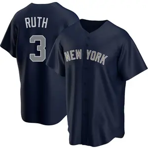 Authentic Jersey New York Yankees Home 1929 Babe Ruth – Fanatic Threads Co.