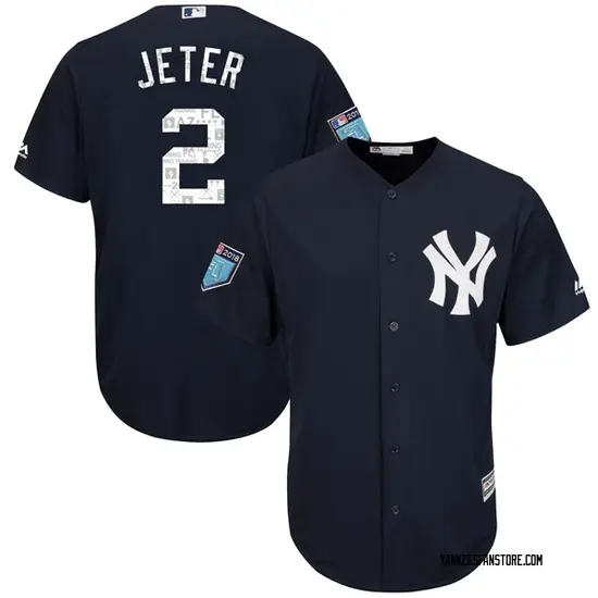 Derek Jeter New York Yankees Youth Replica Cool Base 2018 Spring ...