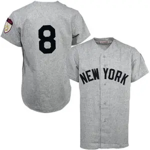 Yogi Berra Name & Number T-Shirt - Gray - Tshirtsedge